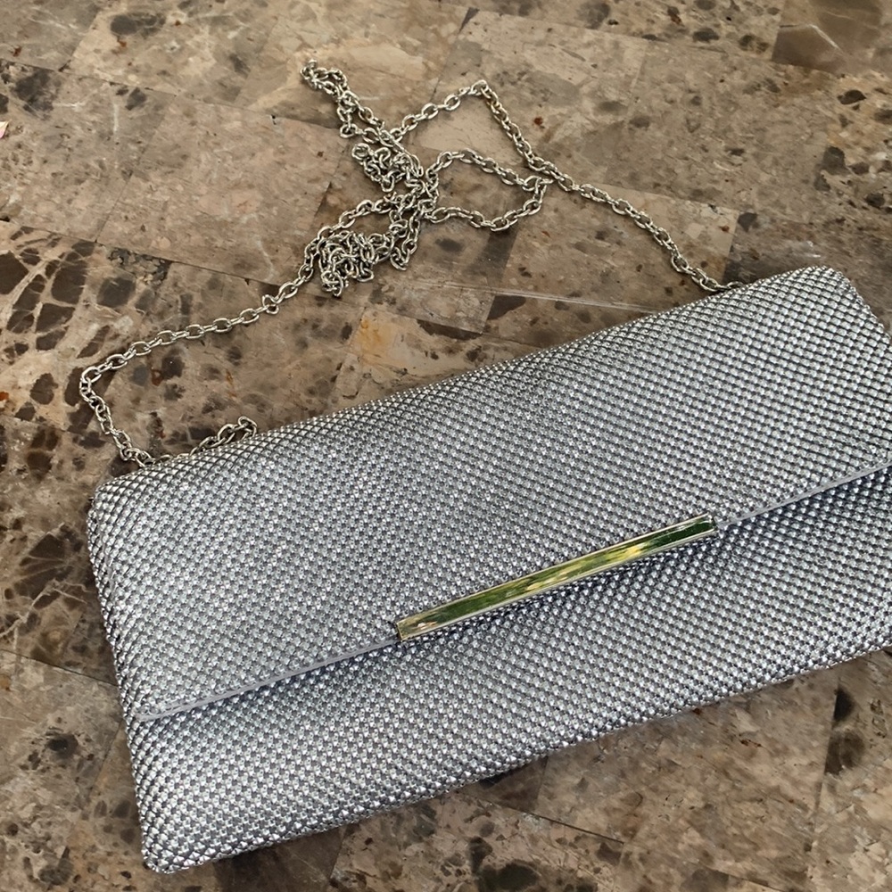 Inc international  concepts Crossbody bag silver color and silver hardware